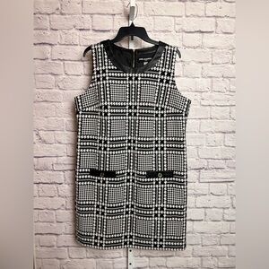 Karl Lagerfeld Sleeveless Houndstooth Sheath Dress size 16